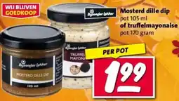 Nettorama Mosterd dille dip of truffelmayonaise aanbieding