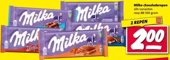 Nettorama Milka chocoladerepen aanbieding