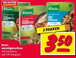 Nettorama Knorr wereldgerechten aanbieding