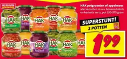 Nettorama HAK potgroenten of appelmoes aanbieding