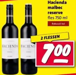 Nettorama Hacienda malbec reserve aanbieding