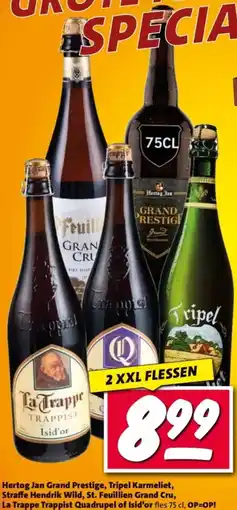 Nettorama Hertog Jan Grand Prestige, Tripel Karmeliet, Straffe Hendrik Wild, St. Feuillien Grand Cru, aanbieding