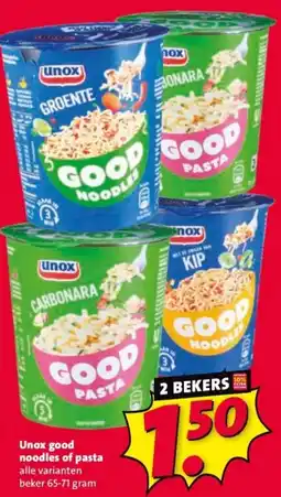 Nettorama Unox good noodles of pasta aanbieding