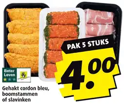 Boni Gehakt cordon bleu, boomstammen of slavinken aanbieding