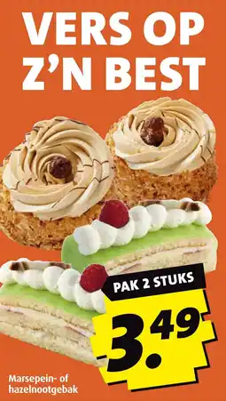 Boni Marsepein of hazelnootgebak aanbieding