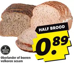 Boni Oberlander of boeren volkoren sesam aanbieding
