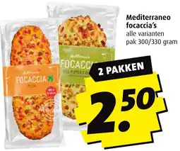 Boni Mediterraneo focaccia's aanbieding
