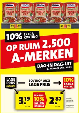 Boni Unox stevige tomatensoep aanbieding