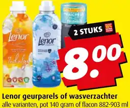 Boni Lenor geurparels of wasverzachter aanbieding
