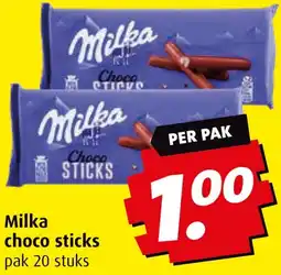 Boni Milka choco sticks aanbieding