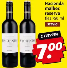 Boni Hacienda malbec reserve aanbieding