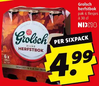 Boni Grolsch herfstbok aanbieding