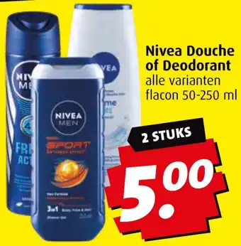 Boni Nivea Douche of Deodorant aanbieding