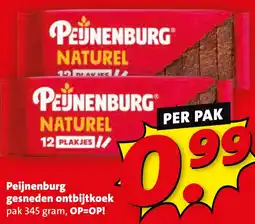 Boni Peijnenburg gesneden ontbijtkoek aanbieding