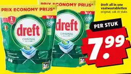 Boni Dreft all in one vaatwastabletten aanbieding