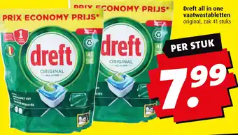 Boni Dreft all in one vaatwastabletten aanbieding