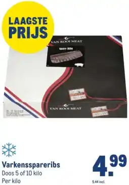 Makro Varkensspareribs aanbieding