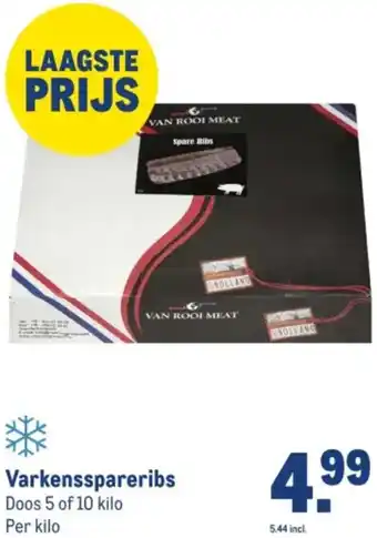 Makro Varkensspareribs aanbieding