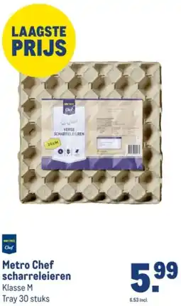 Makro Metro Chef scharreleieren aanbieding