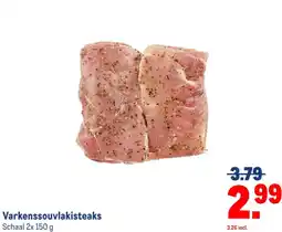 Makro Varkenssouvlakisteaks aanbieding