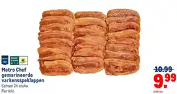 Makro Metro Chef gemarineerde varkensspeklappen aanbieding