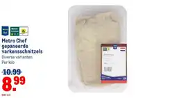 Makro Metro Chef gepaneerde varkensschnitzels aanbieding