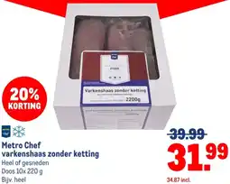 Makro Metro Chef varkenshaas zonder ketting aanbieding