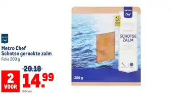 Makro Metro Chef Schotse gerookte zalm aanbieding