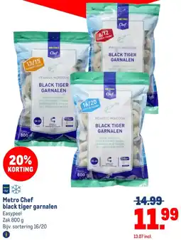 Makro Metro Chef black tiger garnalen aanbieding