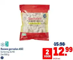 Makro Rauwe garnalen ASC aanbieding
