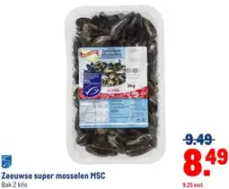 Makro Zeeuwse super mosselen MSC aanbieding