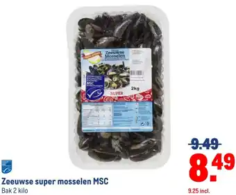 Makro Zeeuwse super mosselen MSC aanbieding