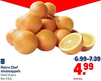 Makro Metro Chef sinaasappels aanbieding