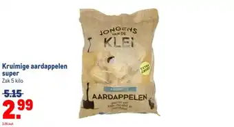 Makro Kruimige aardappelen super aanbieding