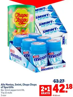 Makro Alle Mentos, Smint, Chupa Chups of Sportlife aanbieding
