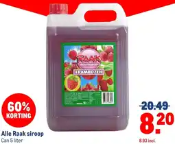 Makro Alle Raak siroop aanbieding