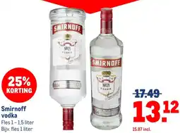 Makro Smirnoff vodka aanbieding