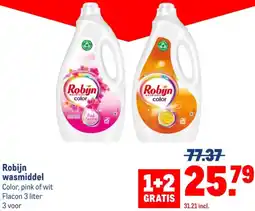 Makro Robijn wasmiddel aanbieding
