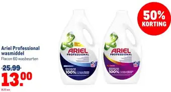 Makro Ariel Professional wasmiddel aanbieding