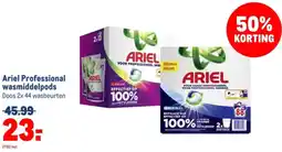 Makro Ariel Professional wasmiddelpods aanbieding