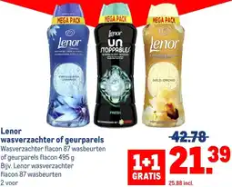 Makro Lenor wasverzachter of geurparels aanbieding