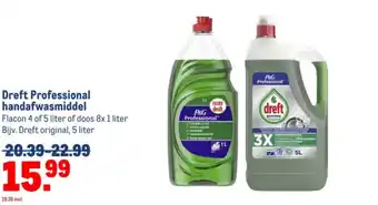Makro Dreft Professional handafwasmiddel aanbieding