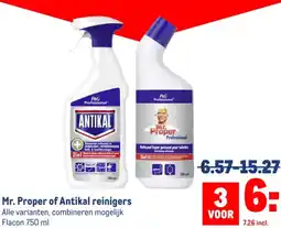 Makro Mr. Proper of Antikal reinigers aanbieding
