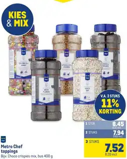 Makro Metro Chef toppings aanbieding