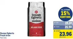 Makro Douwe Egberts fresh brew aanbieding