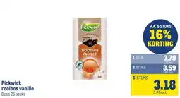 Makro Pickwick rooibos vanille aanbieding