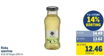 Makro Rioba appelsap aanbieding