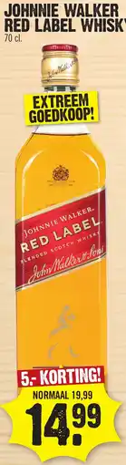 Super Dirck 3 JOHNNIE WALKER RED LABEL WHISKY Red Label Whisky aanbieding