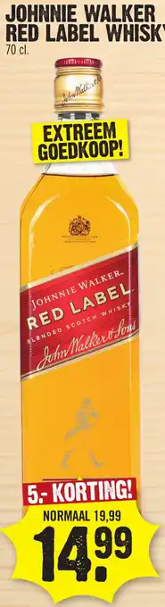 Super Dirck 3 JOHNNIE WALKER RED LABEL WHISKY Red Label Whisky aanbieding