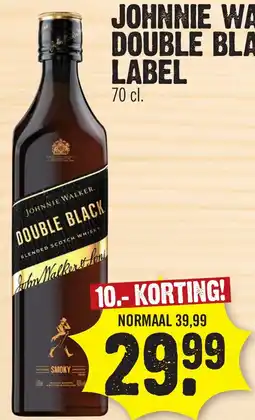 Super Dirck 3 Johnnie Walker Double Black Label aanbieding